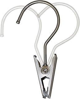 NAHANCO 610ECS Swivel Boot Clip Hanger, Brushed Chrome, Metal Clip, 4.5â€ (Bulk Pack of 100)