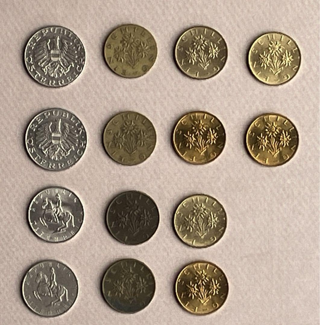 Amazon | オーストリア 旧通貨 まとめ ヴィンテージ シリング 1974