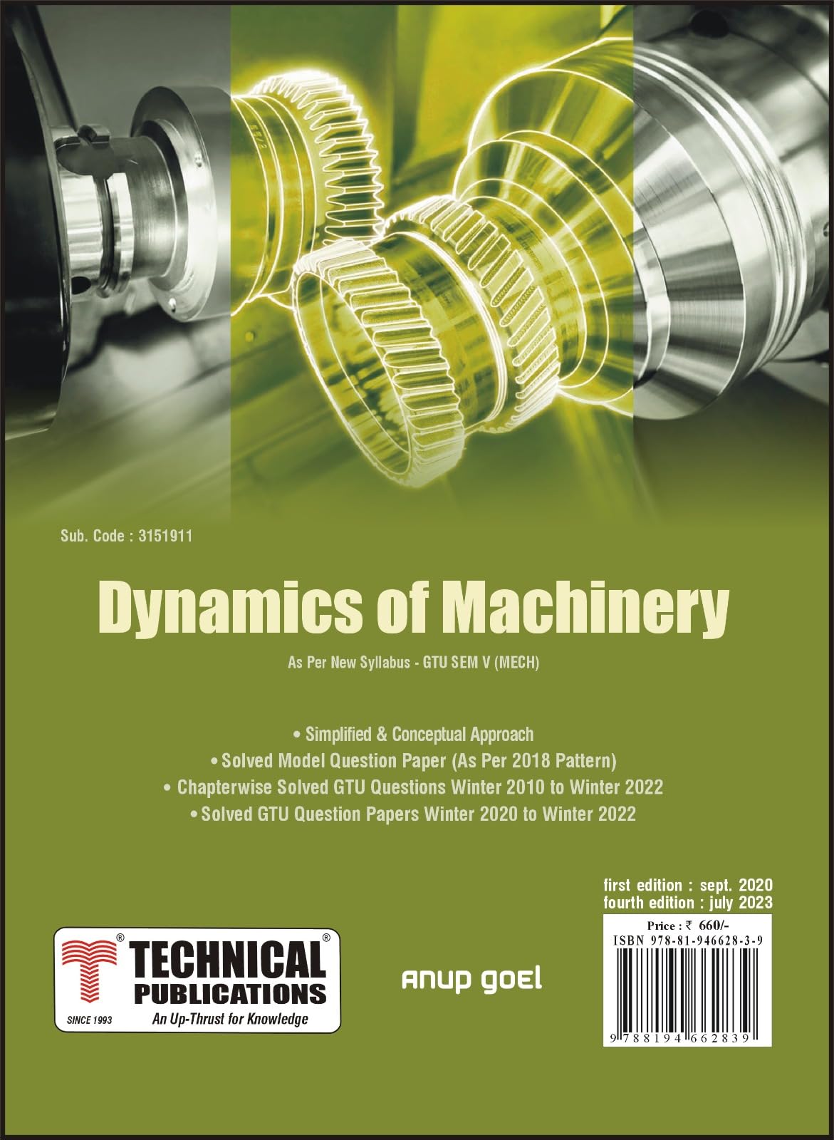Dynamics of Machinery for GTU 18 Course (V - Mech. - 3151911)