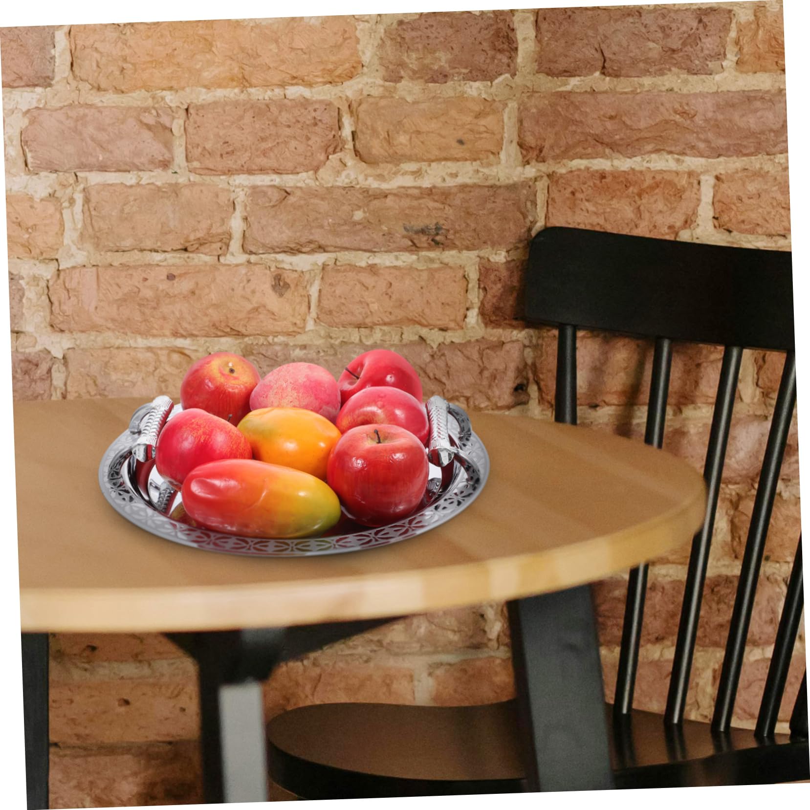 Yardwe Vassoio per Frutta Secca in Acciaio Inox e Plastica per Snack Noci Caramelle e Piccoli Oggetti Design Elegante per Uso Domestico