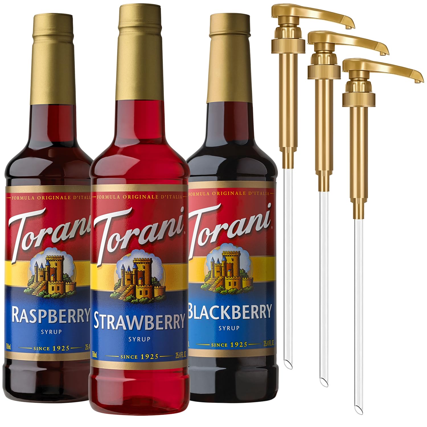 Torani Syrup Berry Lovers Raspberry, Strawberry and Blackberry (3 pack)