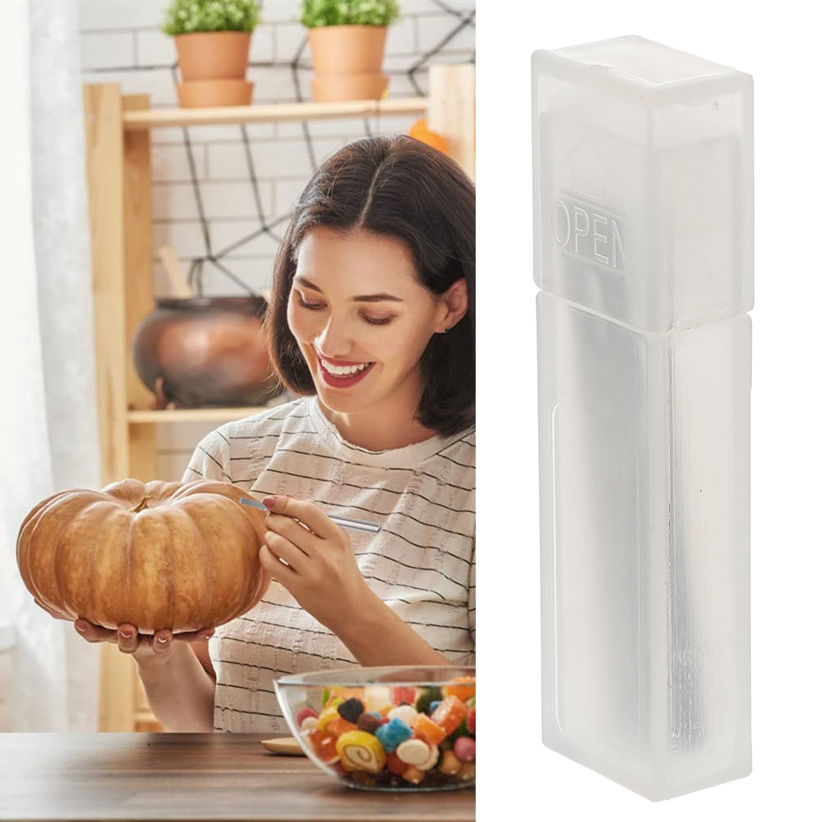 Cuchillas de Repuesto Diseño Fuerte Cortador de Papel para 50 Recorte Preciso para en Acero Plata en Proyectos de Scrapbooking y Manualidades