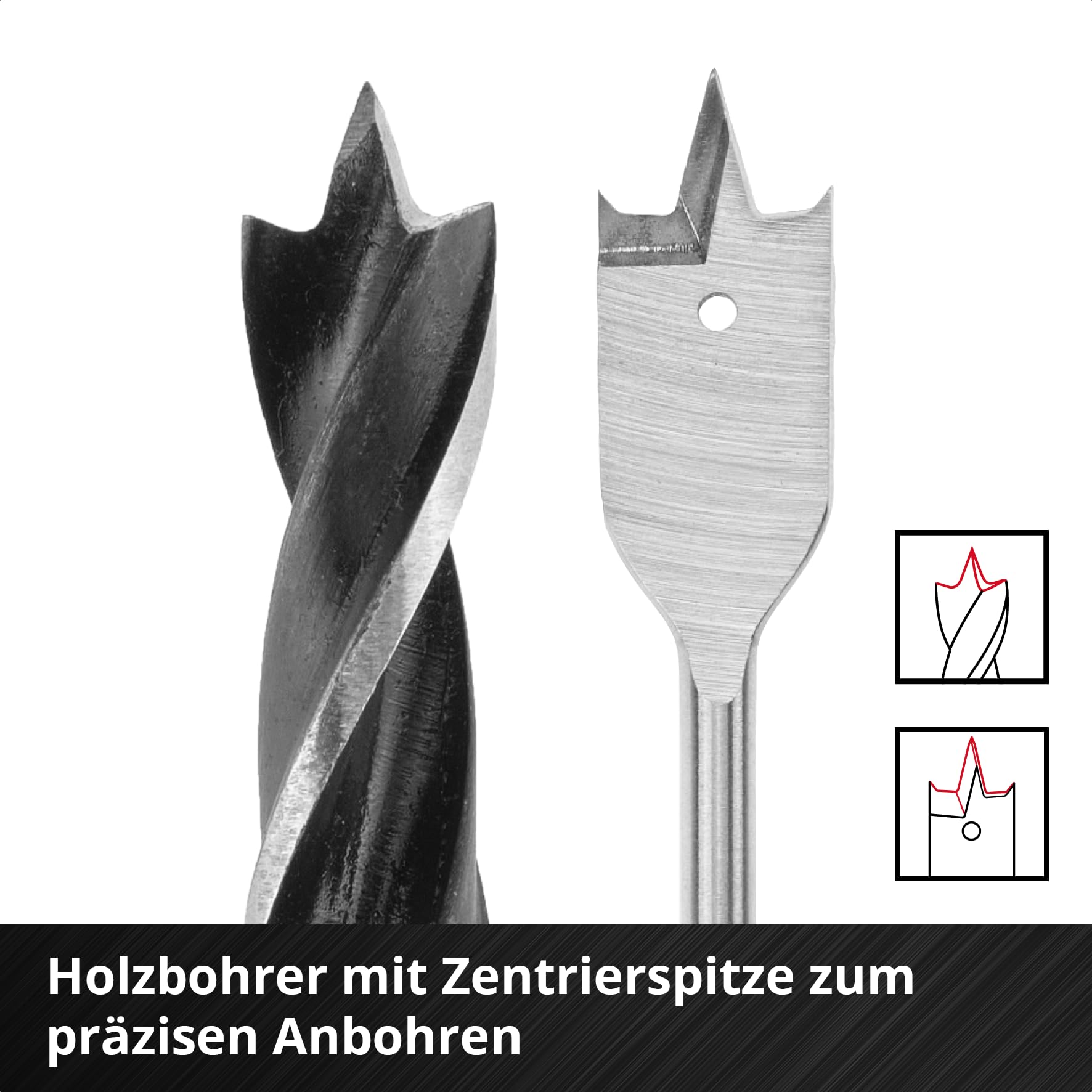 Original Einhell XL-CASE 95-tlg. Bit- und Bohrer-Set (Bits, diverse Bohrer, Schnellwechselbithalter, Steckschlüssel, Senker, Bohrstopper, Stiftschlüssel inkl. Aufbewahrungsbox)