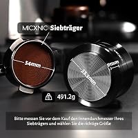 MICXNIC Kávétömörítő 54 mm Rugós Önszintező Espresso Tamper Sage Breville Barista Express Portafilterhez Dió Fekete 3