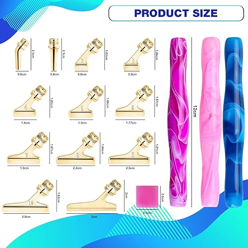 Miniatura 5 de DoreenBow Juego de 21 puntas de metal con punta de metal con punta de rosca de rosca de acero inoxidable de 45, puntas multiplacer, accesorios de