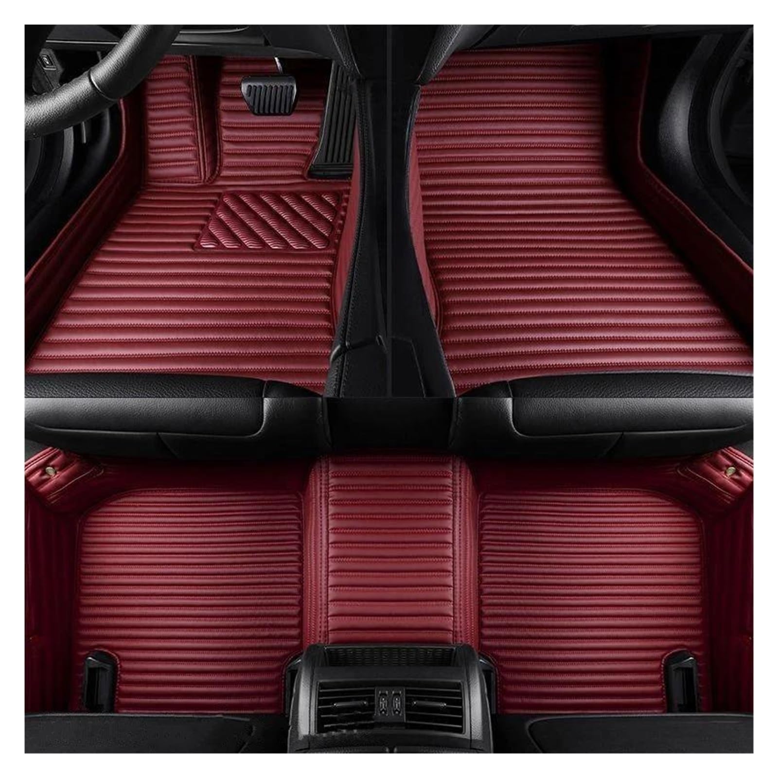 Tapis Sol Voiture Lexus RX 2007-2015 en Vin Rouge Sur Mesure Antidérapant