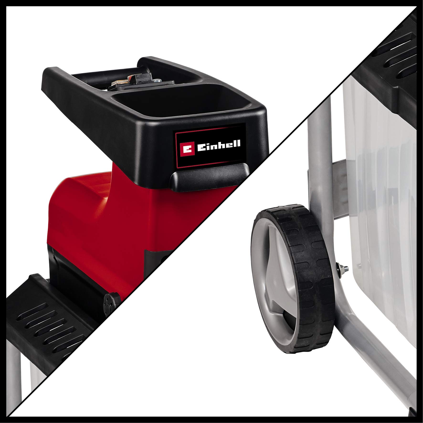 Einhell GC-RS 60 CB - Triturador eléctrico silencioso, Rojo/Negro, 2300 W, 230-240 V | 50 Hz