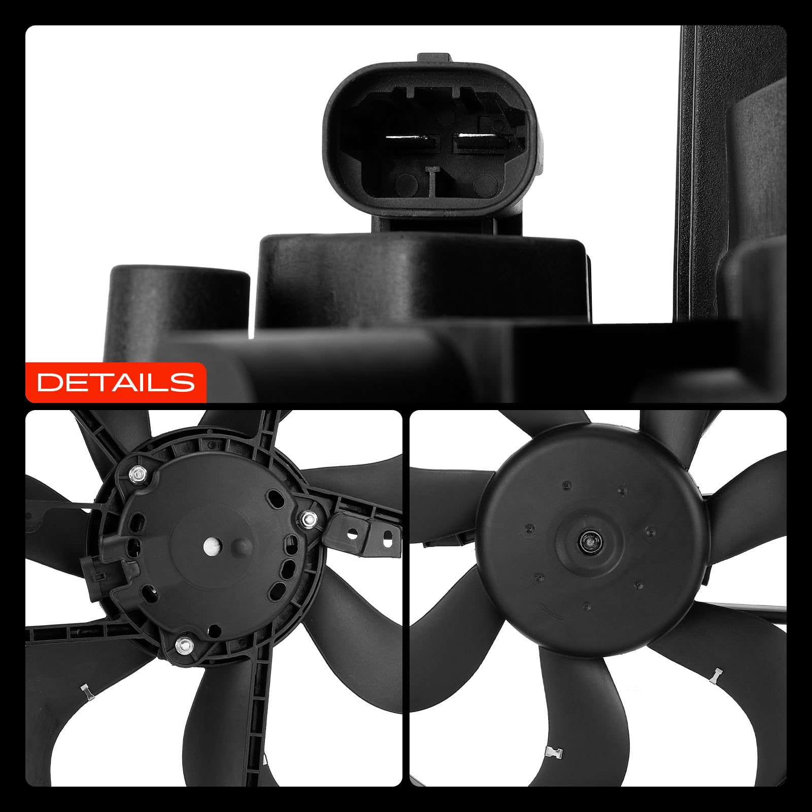 Frankberg Ventilador del radiador Rueda del ventilador Radiador de agua | Compatible con Qashqai II SUV J11 J11 1.2 DiG-T 2.0 ALL MODE 4x4-i 2013-2025 Replace# 85946,21481DF30A