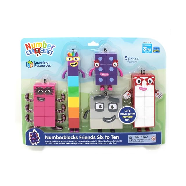 Learning Resources Figuras Numberblocks Amigos del 6 al 10, Edad 3+