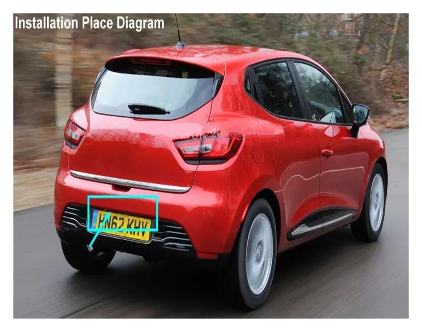 Caméra Recul HD Pour Voiture Compatible Avec Pour Clio 4 IV (2012 2013