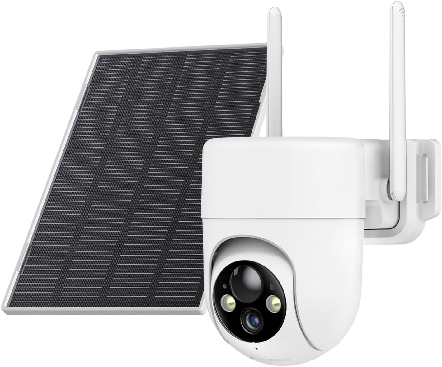 ELYSOOELYSOO Solar Camera Outdoor Wireless, 1080P Color Night Vision, Security Cameras Wireless Outdoor with 360°View, Battery Powered, 2.4GHz WiFi Solar Camera, PIR, IP65 Weatherproof
