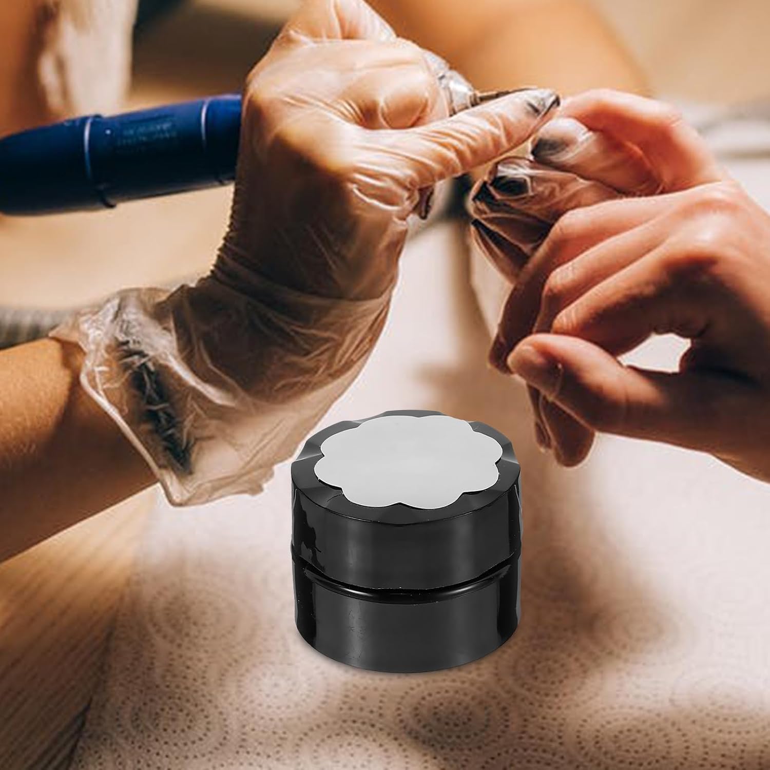 UKCOCO Silver Metal Gel Nail Polish Set with High Transparency Resin Formula for DIY Nail Art at Home, Safe and Fashionable Manicure Accessory for Women