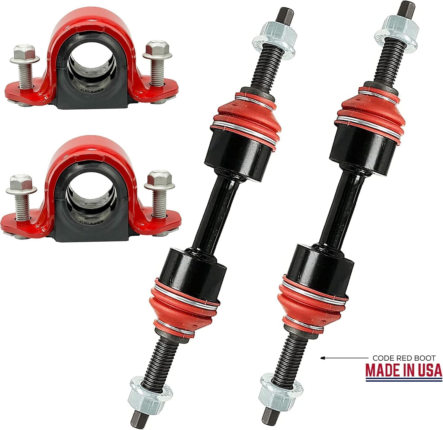 Suspension Dudes 6 PC Front Sway Bar Stabilizer CODE RED EXTREME OEM Bracket/Bushing Kit FITS F-150 2WD 2009-2014 K750074 K200846