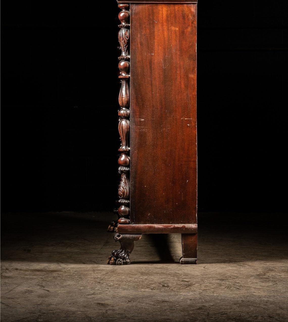 Bookshelf With Glass Doors for Home Office, Easy Assembly(BROWN)