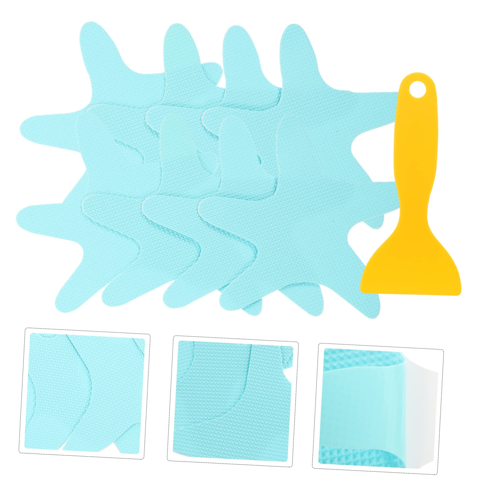 IMIKEYA 3juegos Pegatinas Antideslizantes para Ducha y Bañera De Estrellas Marinas para Instalación y Adhesión para Baños y