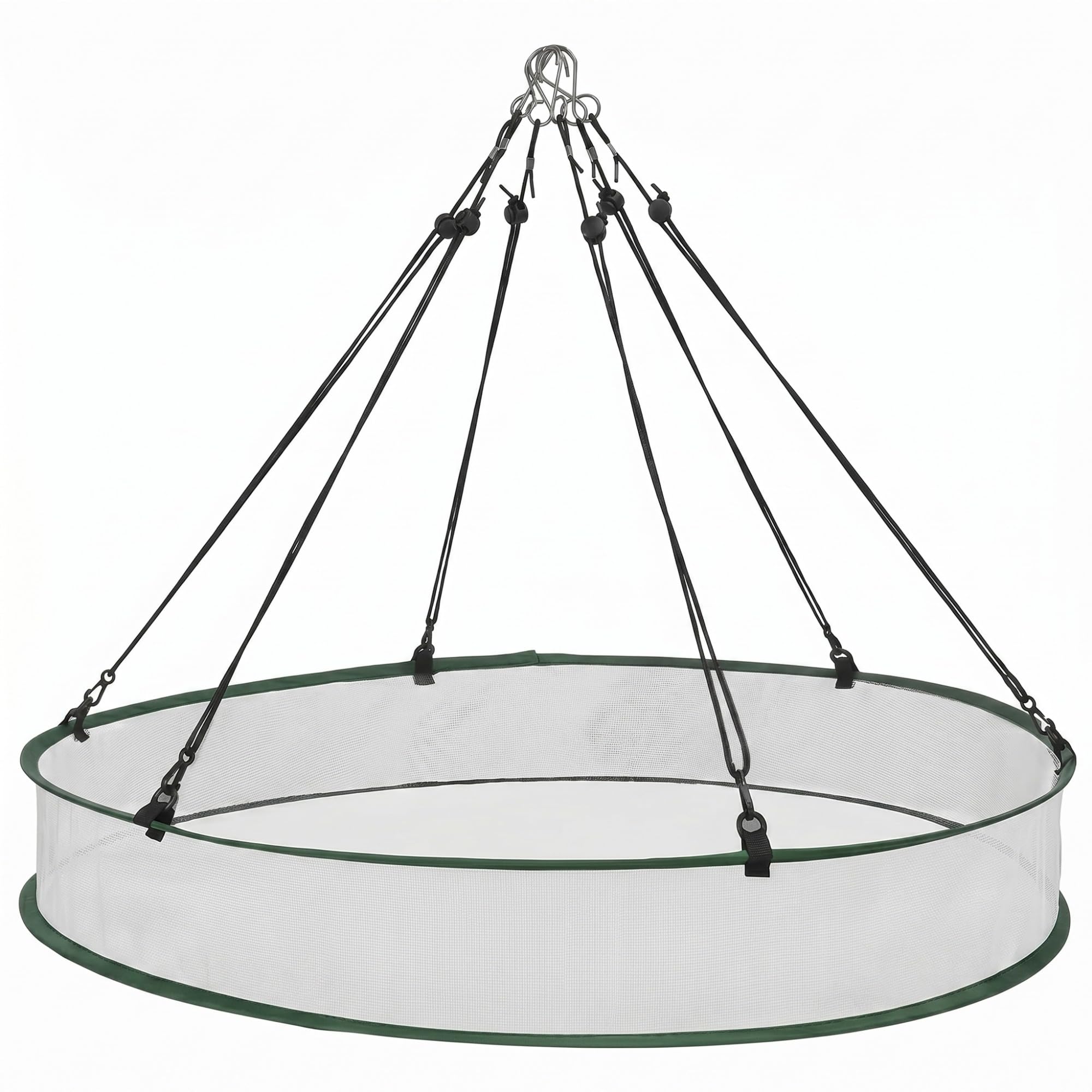 FoldTier 1 Piece Bird Seed Catcher Tray Hanging Round Mesh,30 Inch