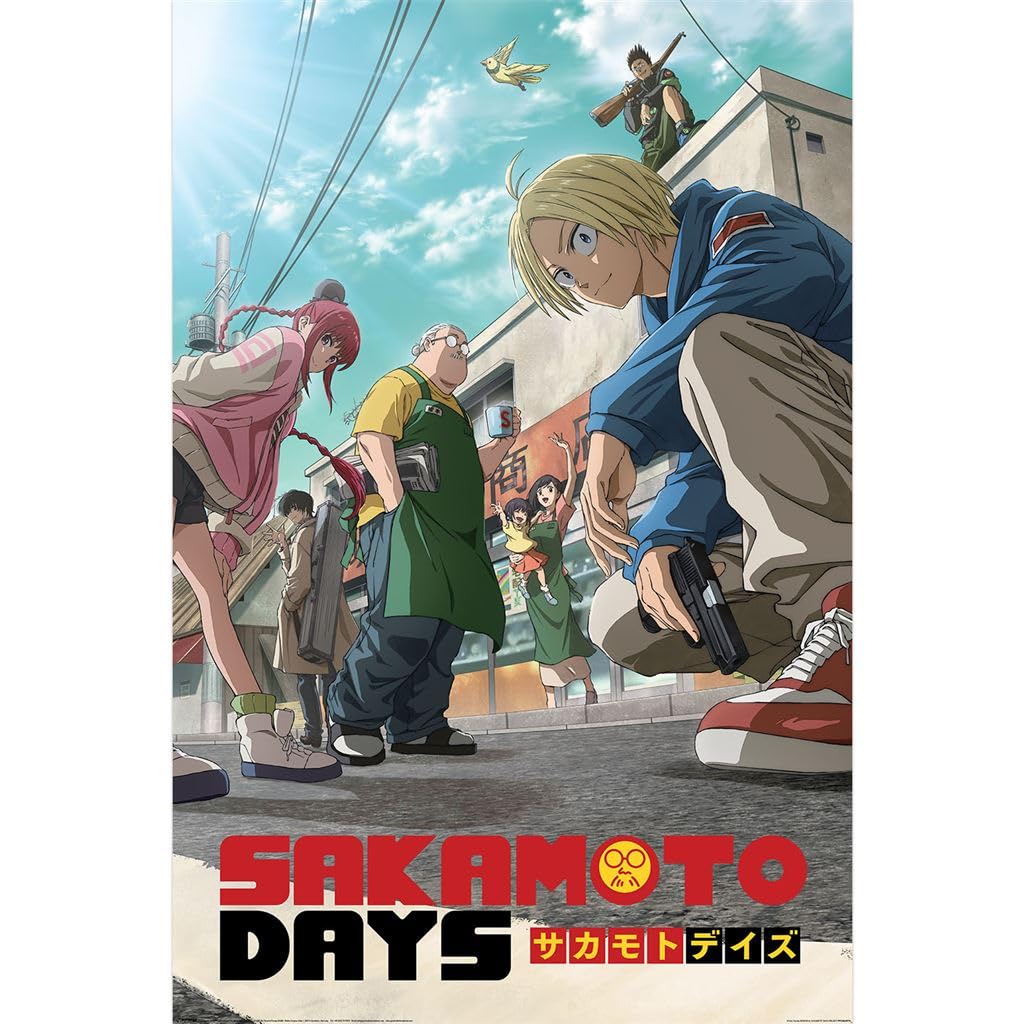 Pyramid International Official Maxi Poster – Sakamoto Days (Key Art) | Decorative Wall Art | 61cm x 91.5cm Poster for Bedrooms, Dorms & Fans