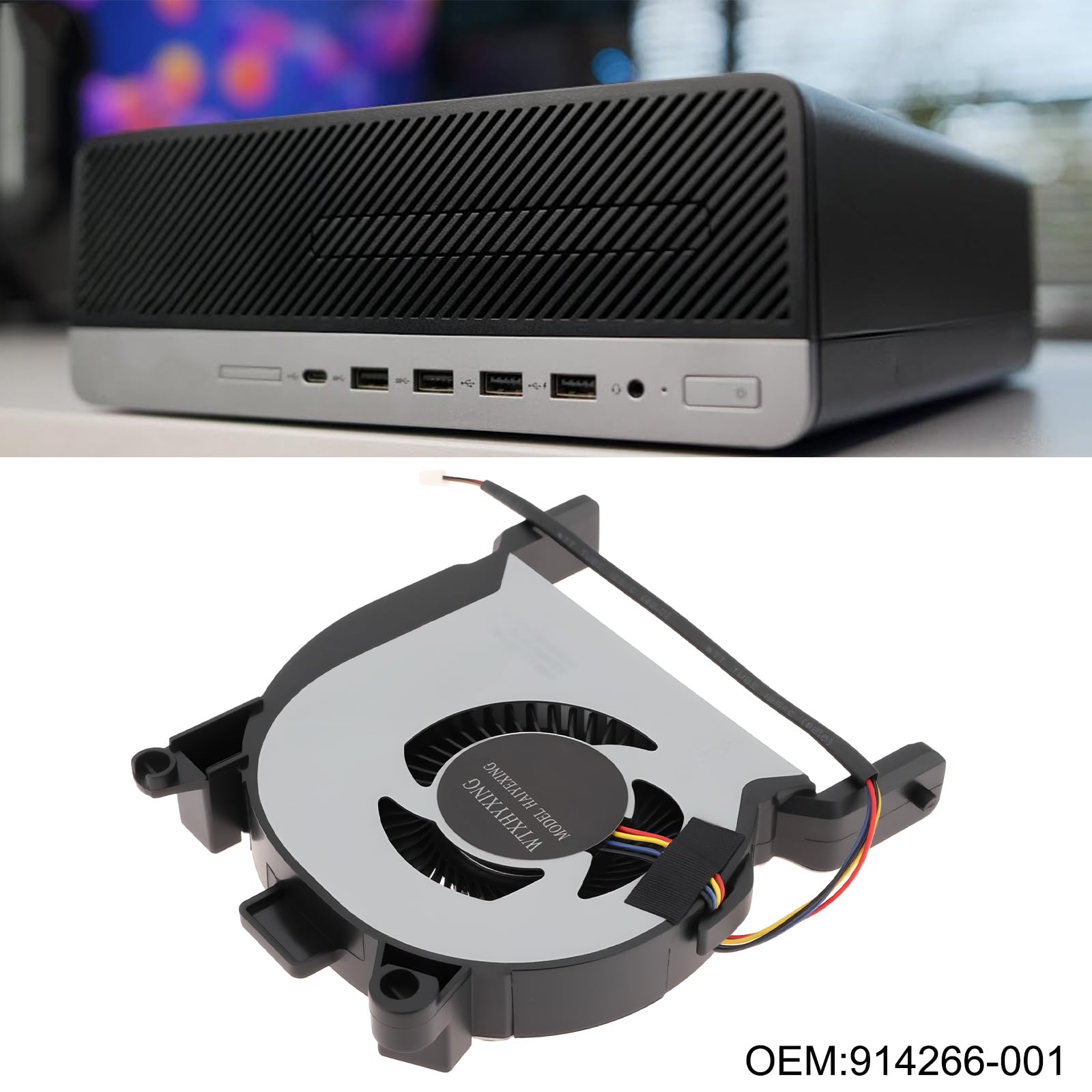 Ventola CPU 914266-001 compatibile con HP Mini 600 G3 600 G4 400 G3 400 G4 800 G3 800 G4 G5