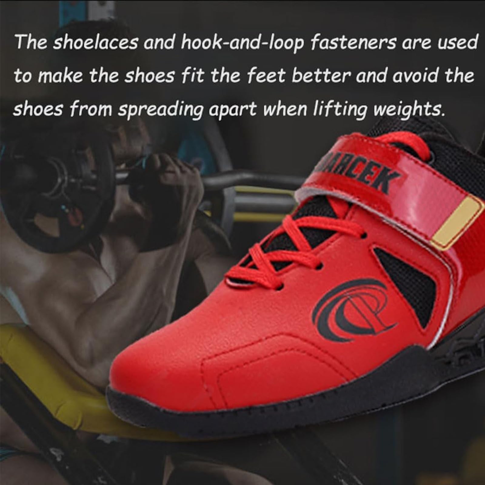 Zapatillas de Culturismo, Calzado para Levantamiento de Pesas, Powerlifting y Sentadillas para Hombre.
