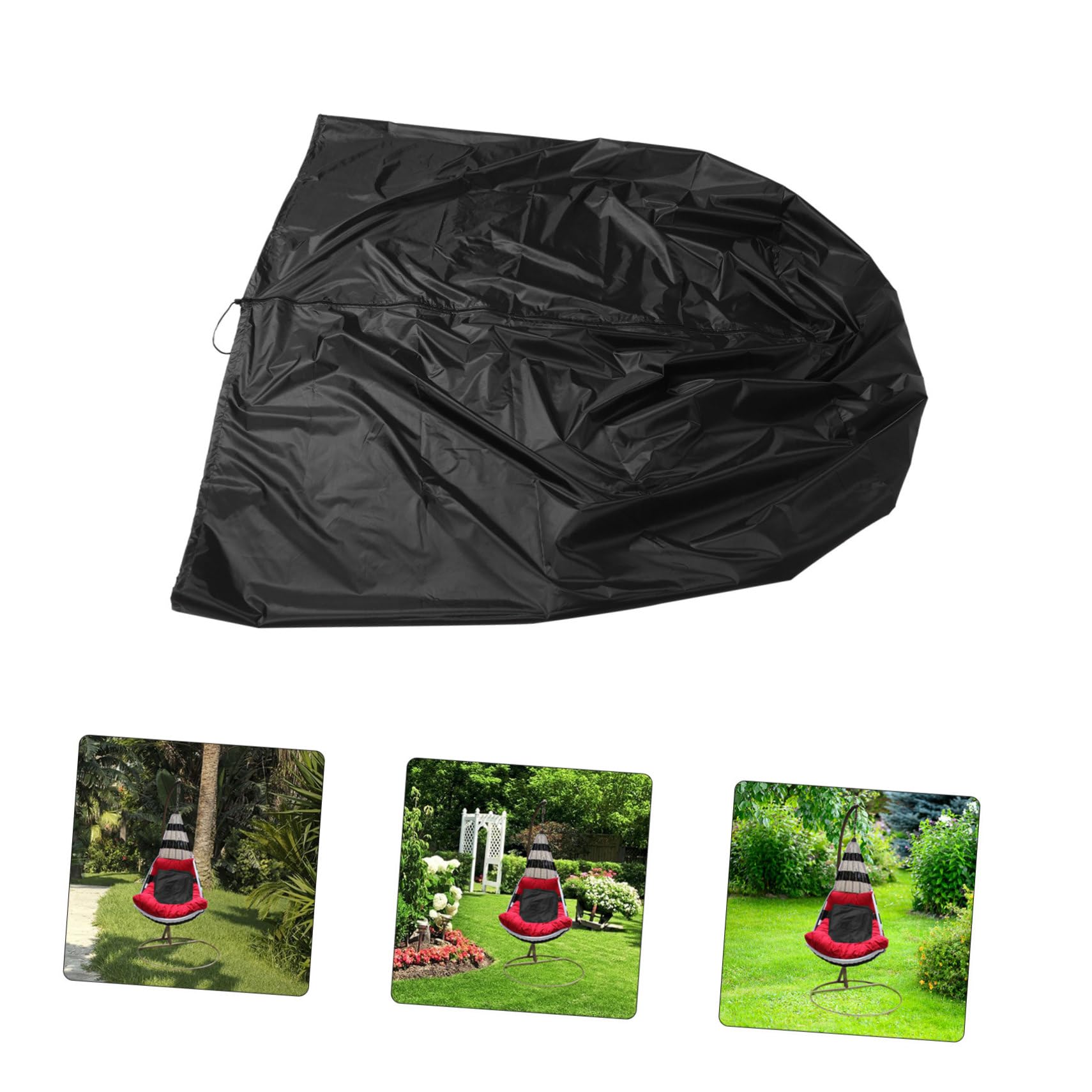 Housse Chaise Œuf Imperméable Polyester Résistant Protection Extérieure pour Fauteuil Suspendu Patio Jardin Balcon Housse de Siège et Anti-déchirure