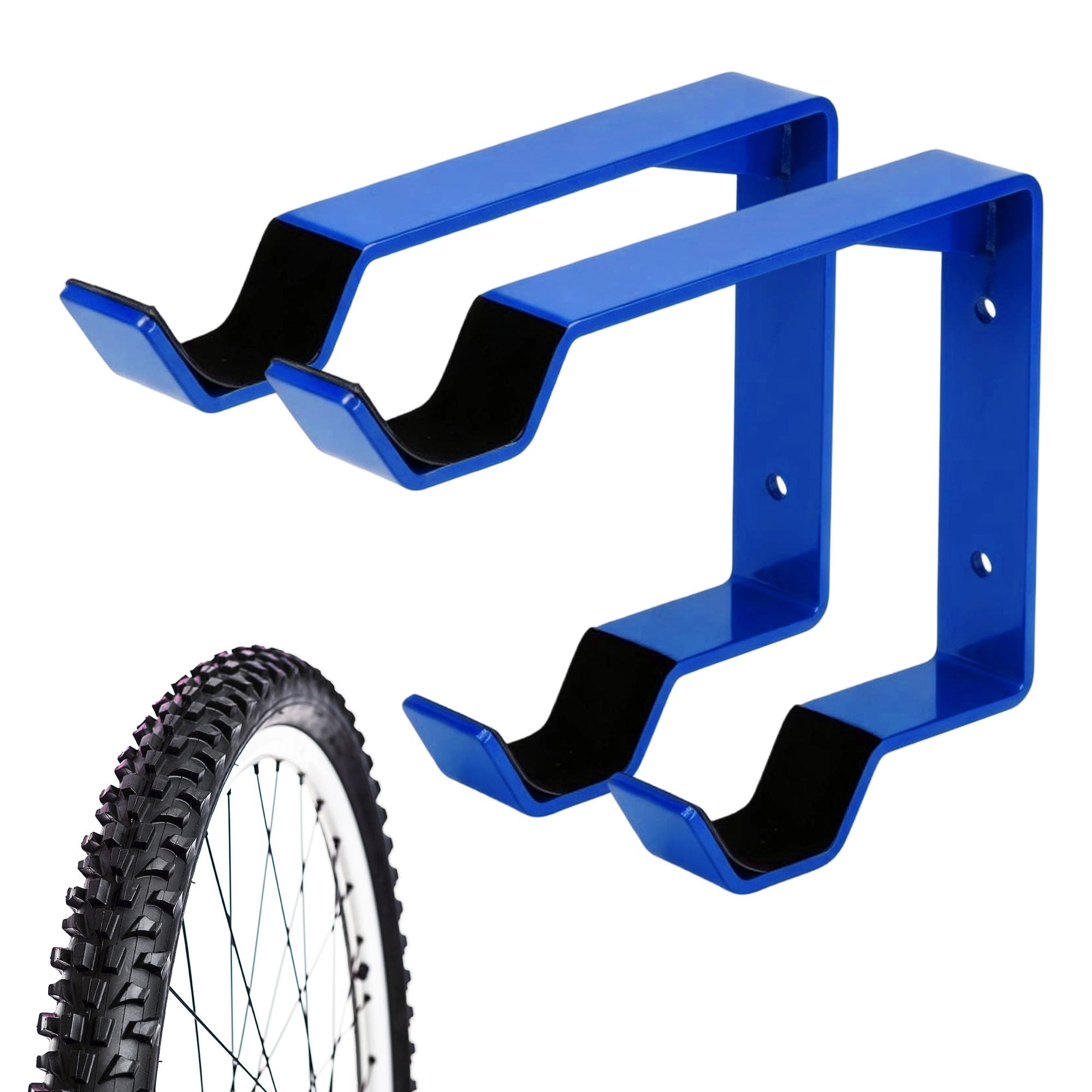 Support mur pour roues de vélo porte-roues acier carbone intérieur