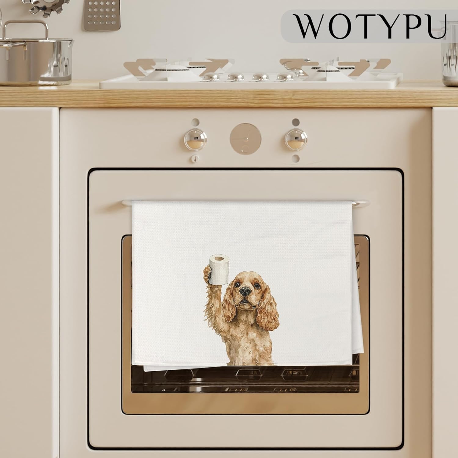 Funny Cocker Spaniel Gifts Bathroom Hand Towels, Cocker Spaniel Dog Lovers Gifts Decorative Hand Towels for Kids Guest Bathroom Washroom Half Bath, 16X24 Inch - Image 3