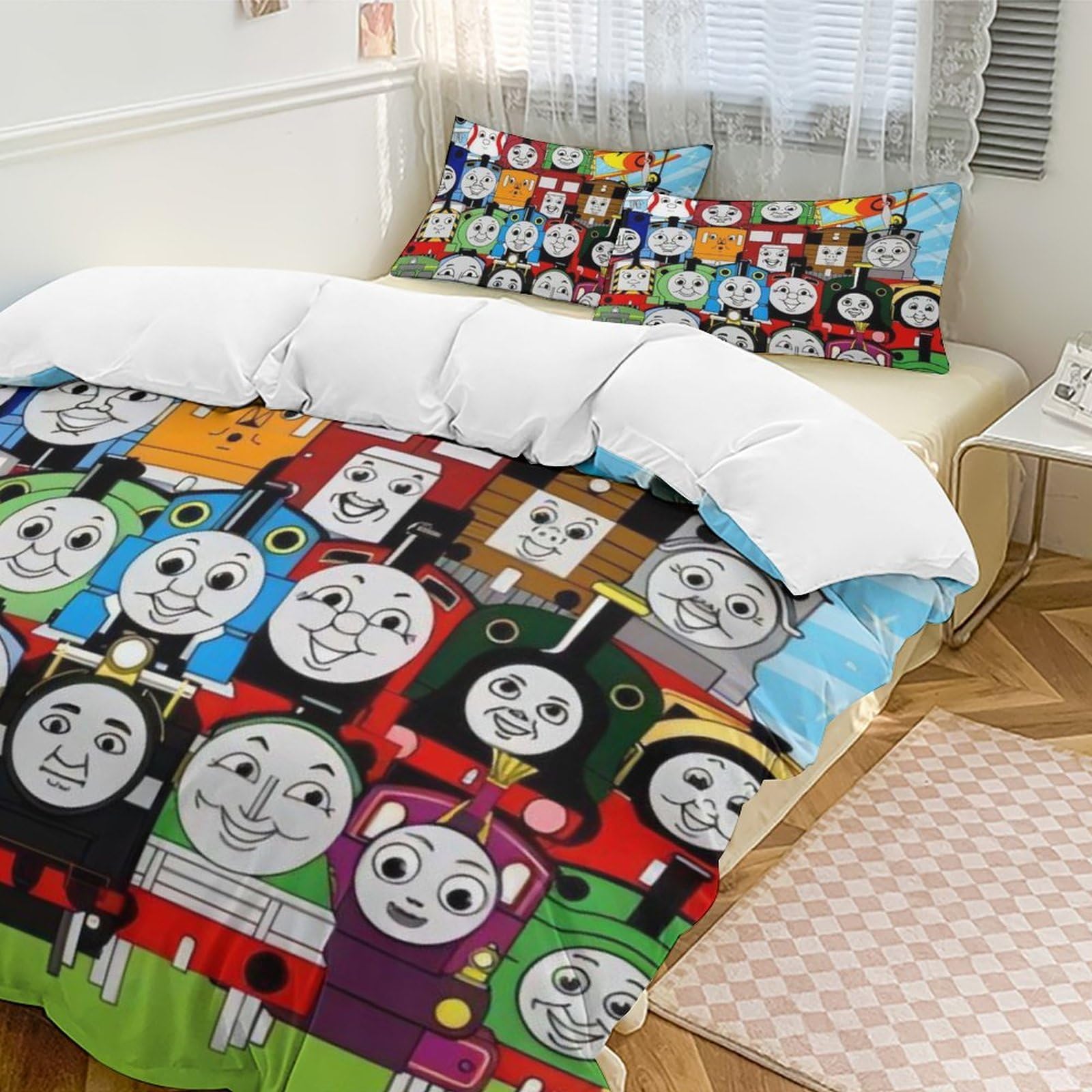 Amazon｜きかんしゃトーマス (3) 寝具 3ピース ンベッドスプレッド 枕