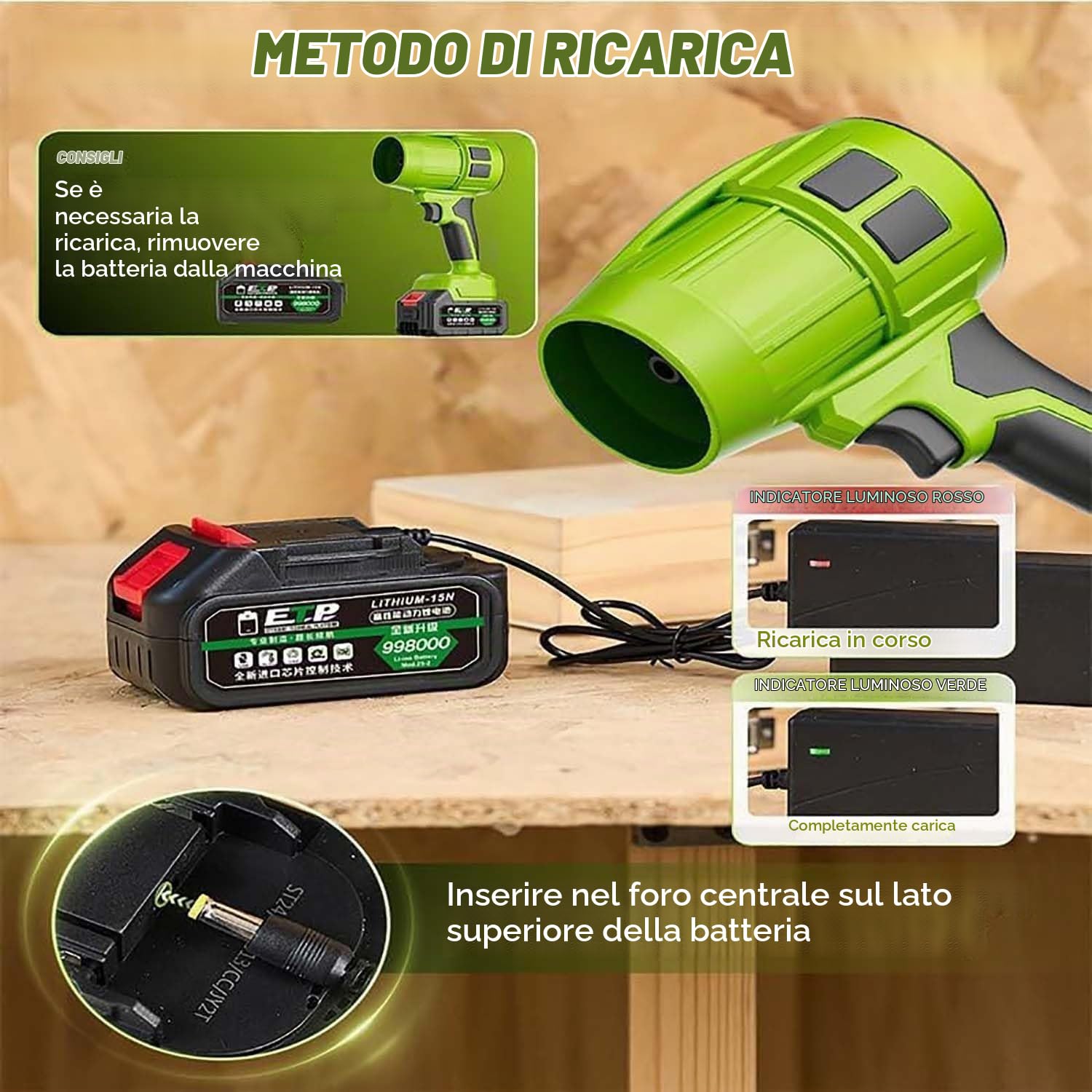 Seese Pro - Soffiatore Ultra Leggero e Potente, Leggero e Portatile, Adatto per Auto, Giardini, Terrazze, Neve e Campeggio (2 batteries)