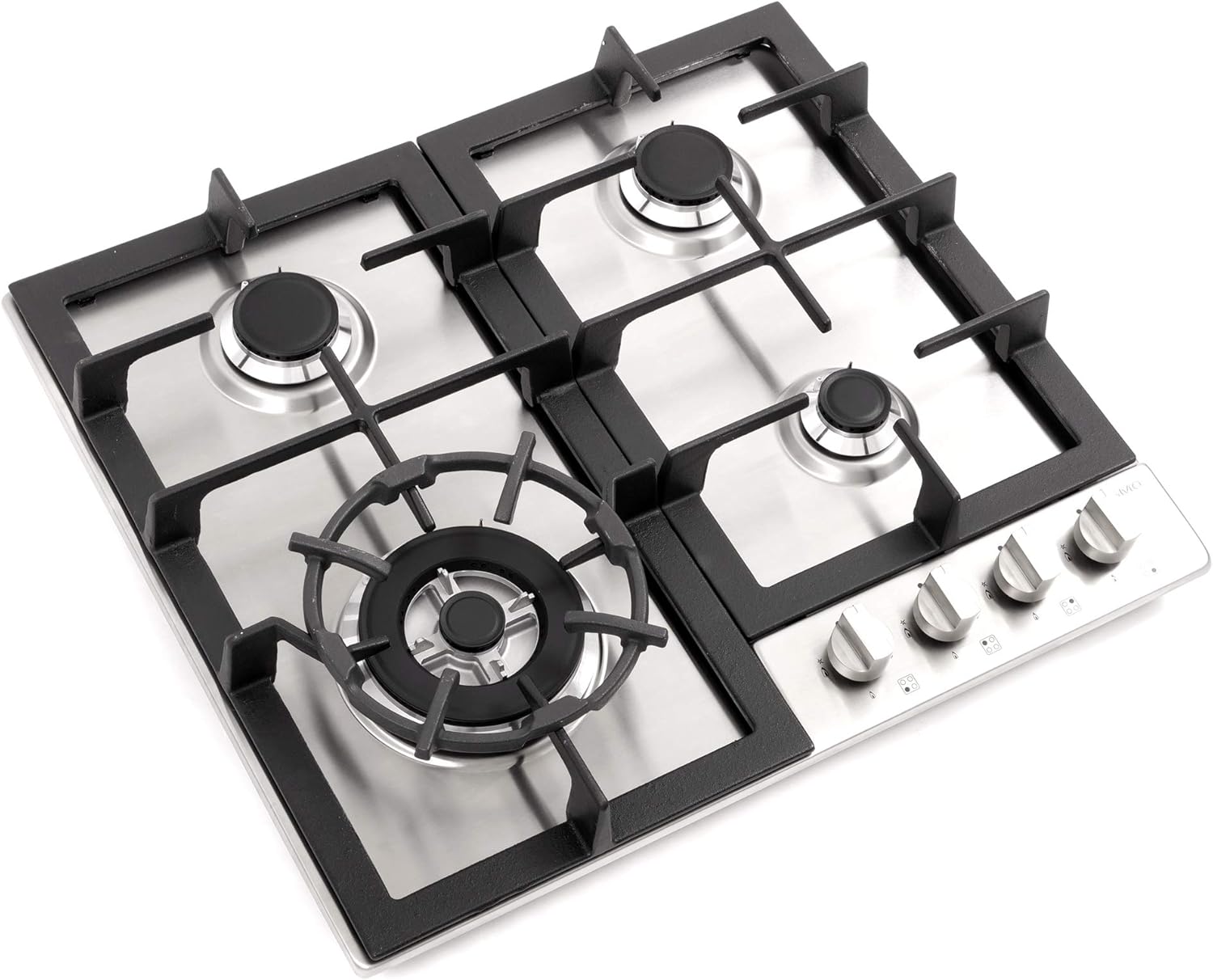 Cosmo 24" Stainless Steel Gas Cooktop with 4 Burners