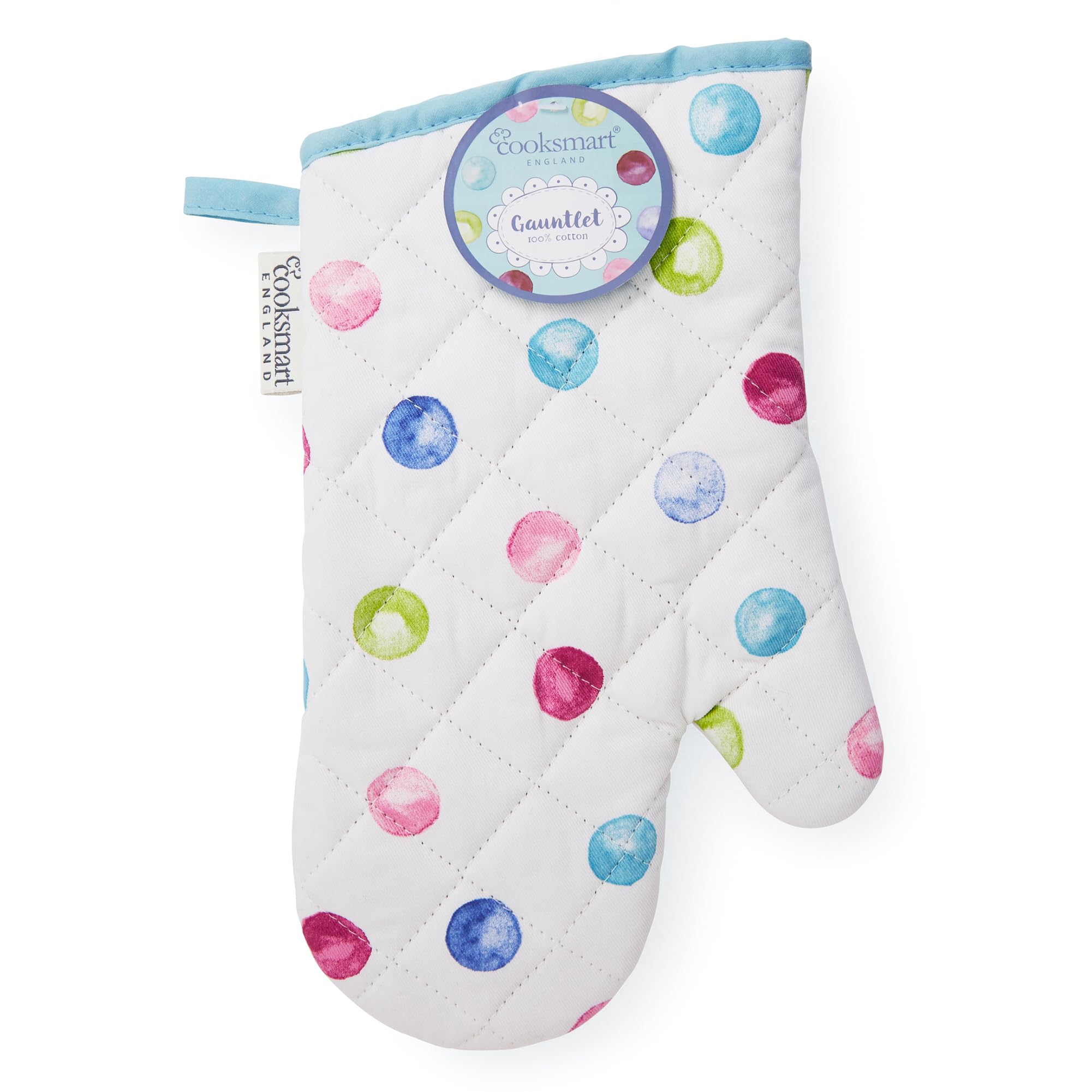 Cooksmart British Designed Oven Gloves | Modern Design Gauntlet Oven Gloves Heat Resistant | Oven Mitt or Baking Gloves Perfect For Modern Kitchens