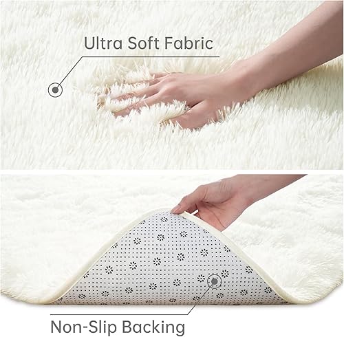 Miniatura 5 de Toneed - Alfombra suave y moderna para dormitorio de niños y niñas, dormitorio universitario, habitación del bebé, alfombra decorativa