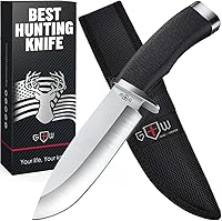 Vista 1 de Cuchillo de caza con vaina de supervivencia para hombres, el mejor cuchillo táctico para acampar, caza, senderismo, herramienta de accesorios