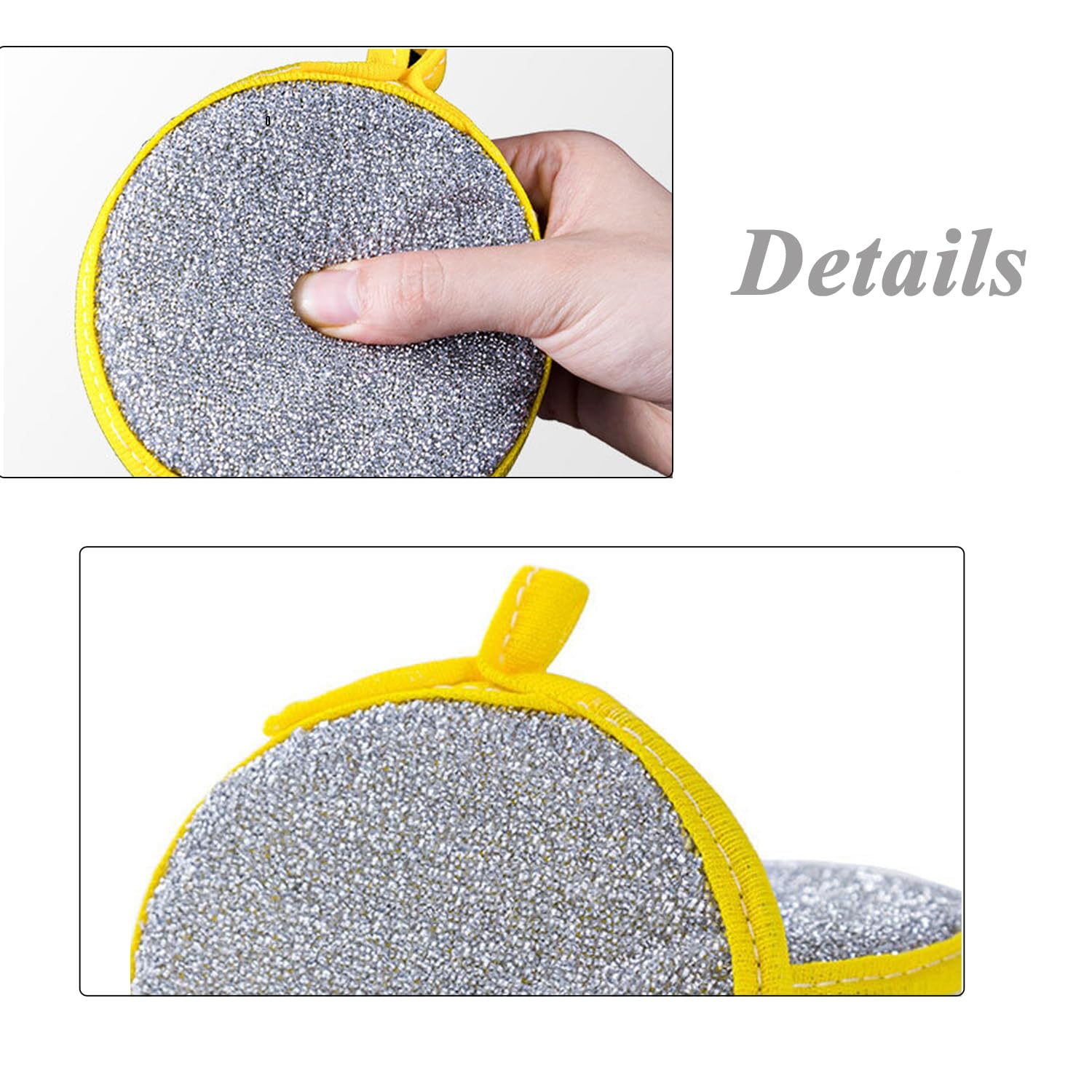 10 Spugne Metalliche Per Cucina - Acciaio, Lavabili, Per Pentole E Padelle, Rimuove Incrostazioni