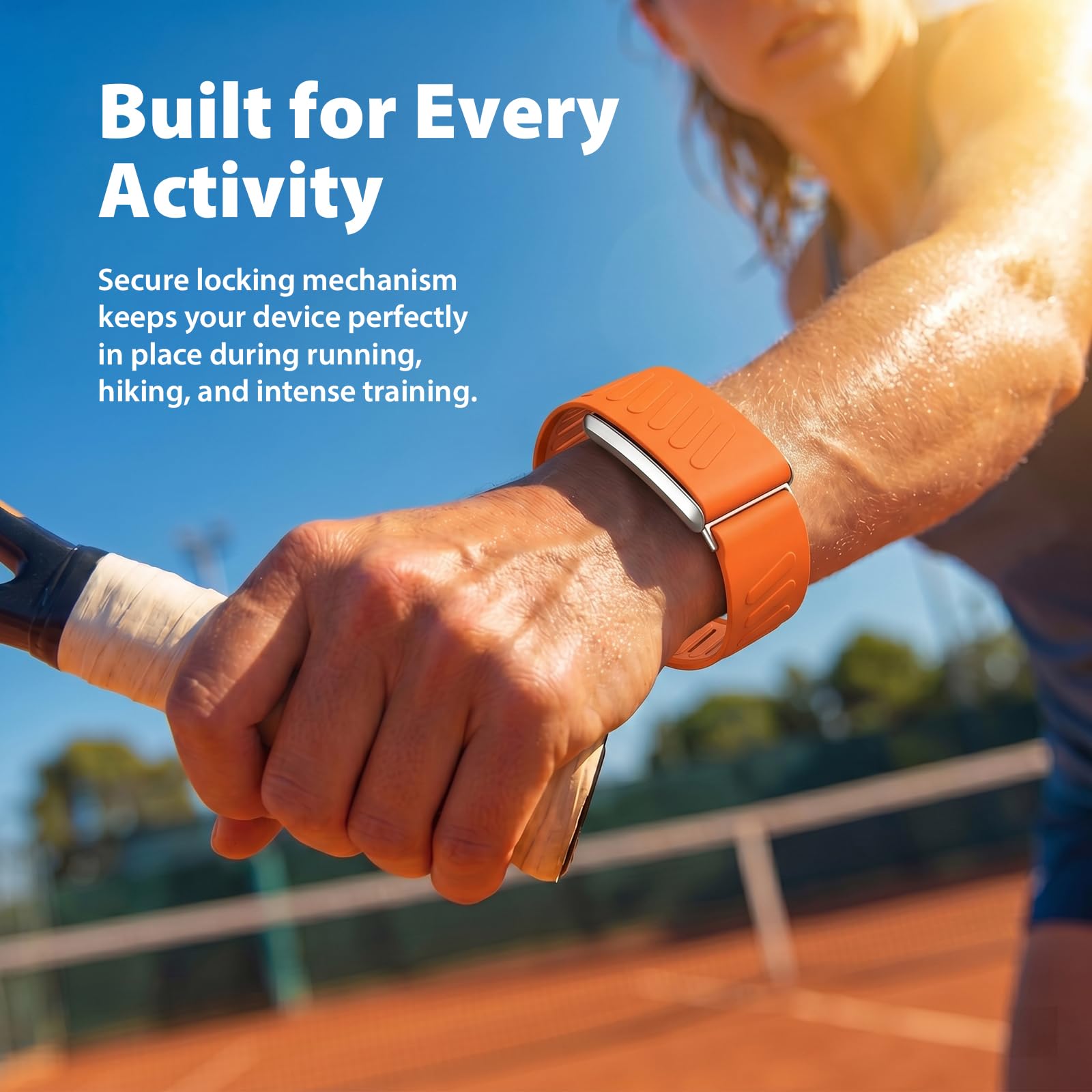 Bracelet de montre de sport, compatible avec Whoop 5.0 One/Peak (non compatible avec Whoop 5.0 Life) Bracelet de rechange simple en silicone imperméable et respirant adapté pour Whoop 5.0