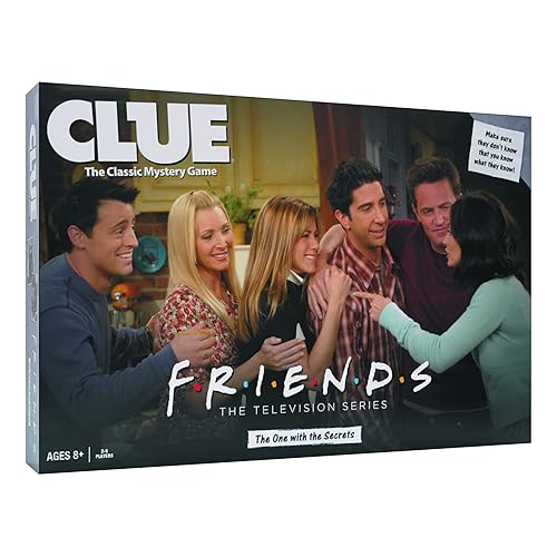CLUE: Friends | Solve The Mystery in This Collectible Clue Game | Featuring Characters & Locations from Friends TV Sitcom Series | Officially-Licensed Friends TV Show Game & Merchandise