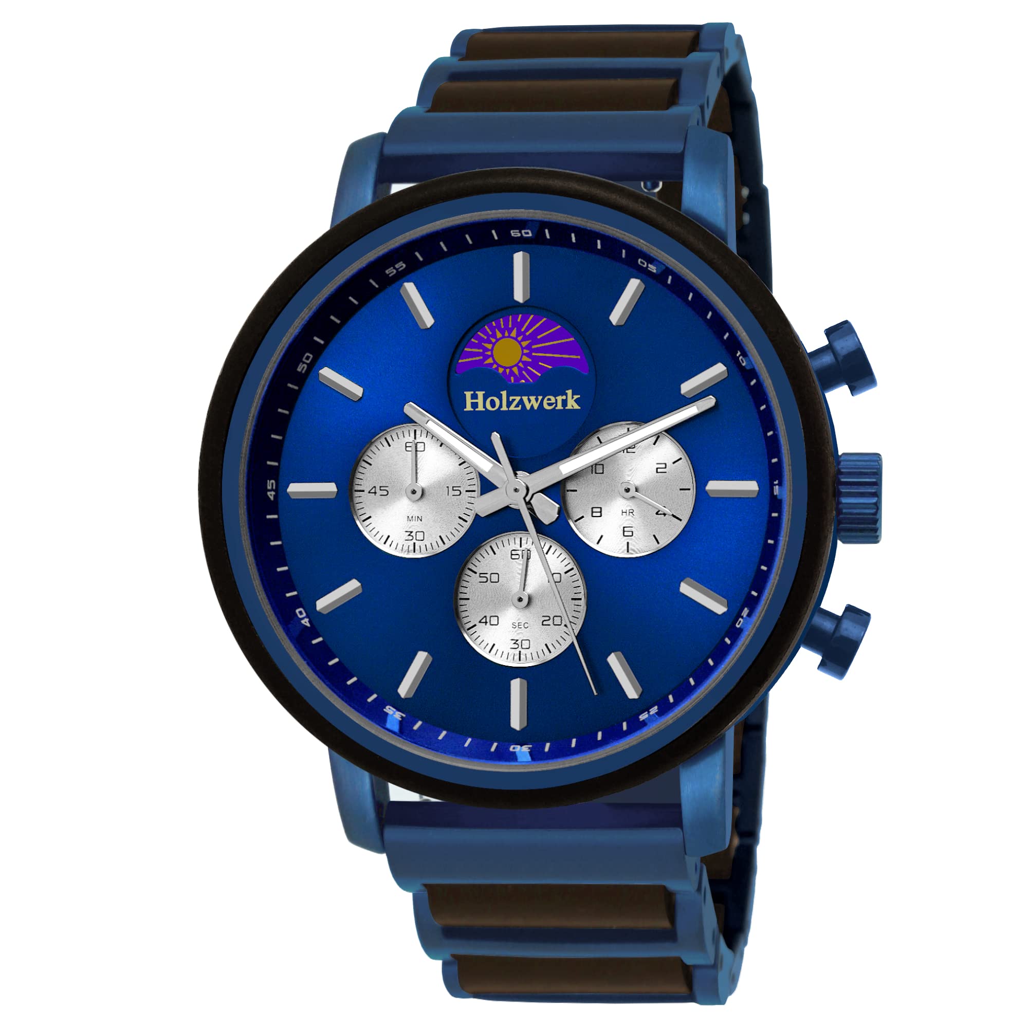 Holzwerk Germany Orologio da uomo realizzato a mano, con