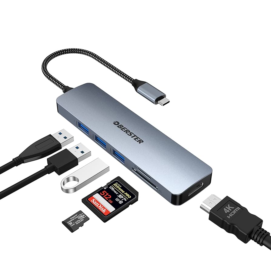 MacBook Air + Multiportアダプタ Amazon.com: USB-C Hub Multiport Adapter for MacBook Air/Pro