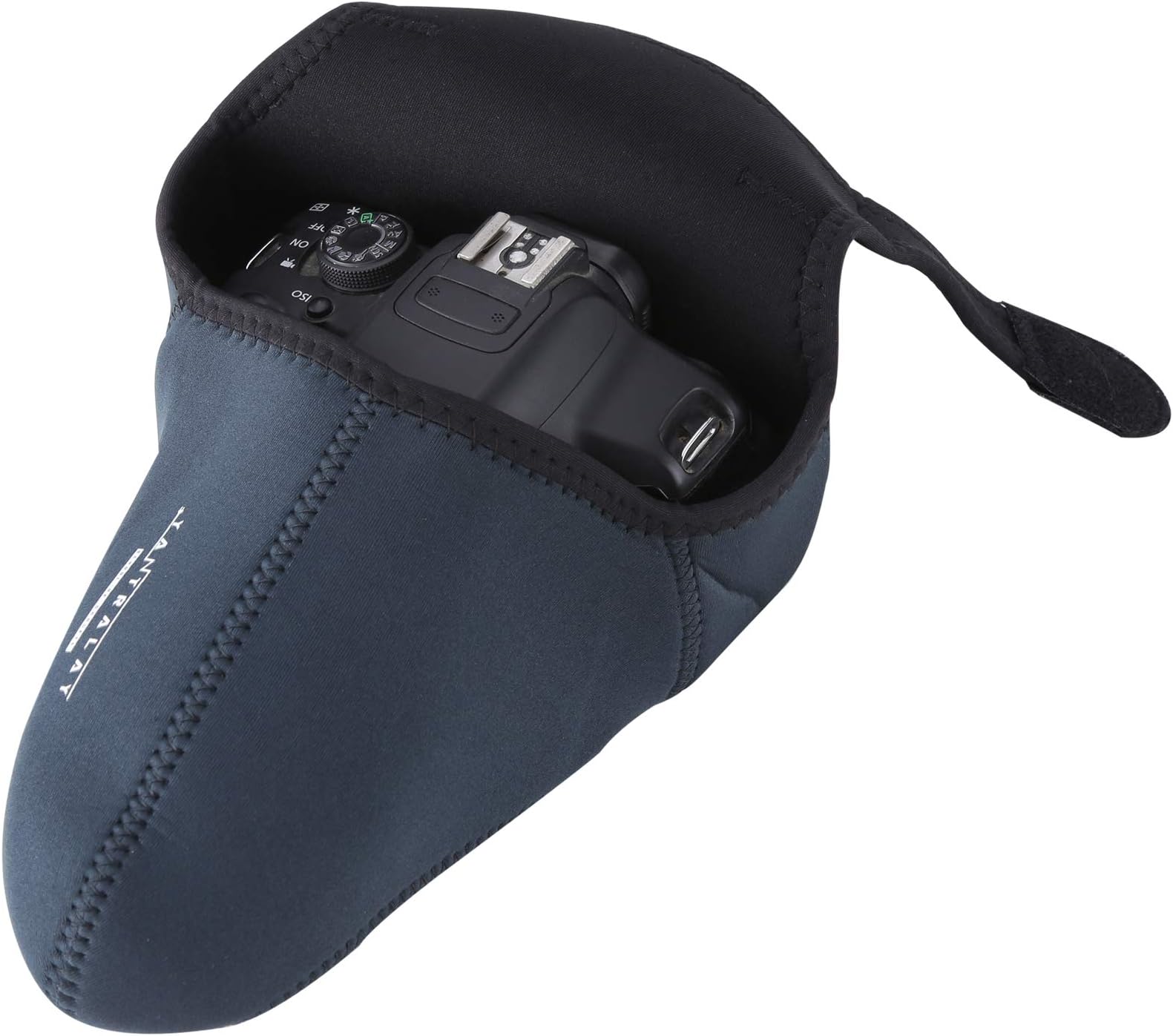 yantralay Reversible Neoprene Waterproof DSLR Camera Liner Pouch, Fits Most DSLR/SLR Cameras, Lightweight Compact Protection with Velcro Closure, Grey