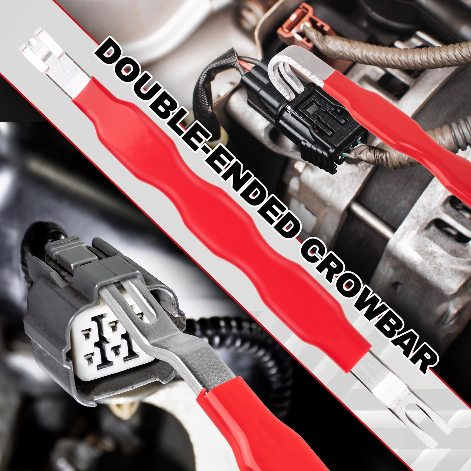 3PCS Electrical Disconnect Pliers, Upgrade Electrical Connector Pliers, Automotive Electrical Connector Removal Tool, Electrical Plug Connector Separator for Cars, Trucks, SUVs