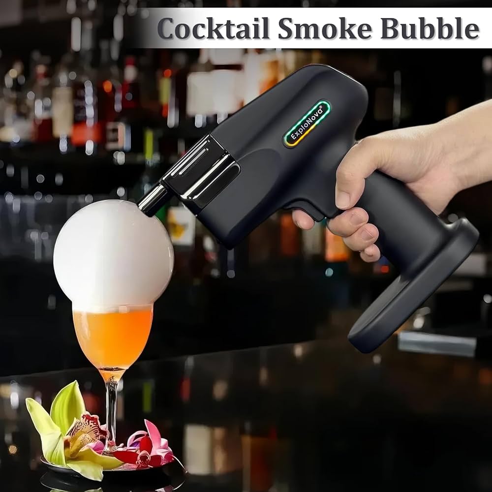 Amazon.com: ExploNova Cocktail Bubble Smoke Gun Kit with 5