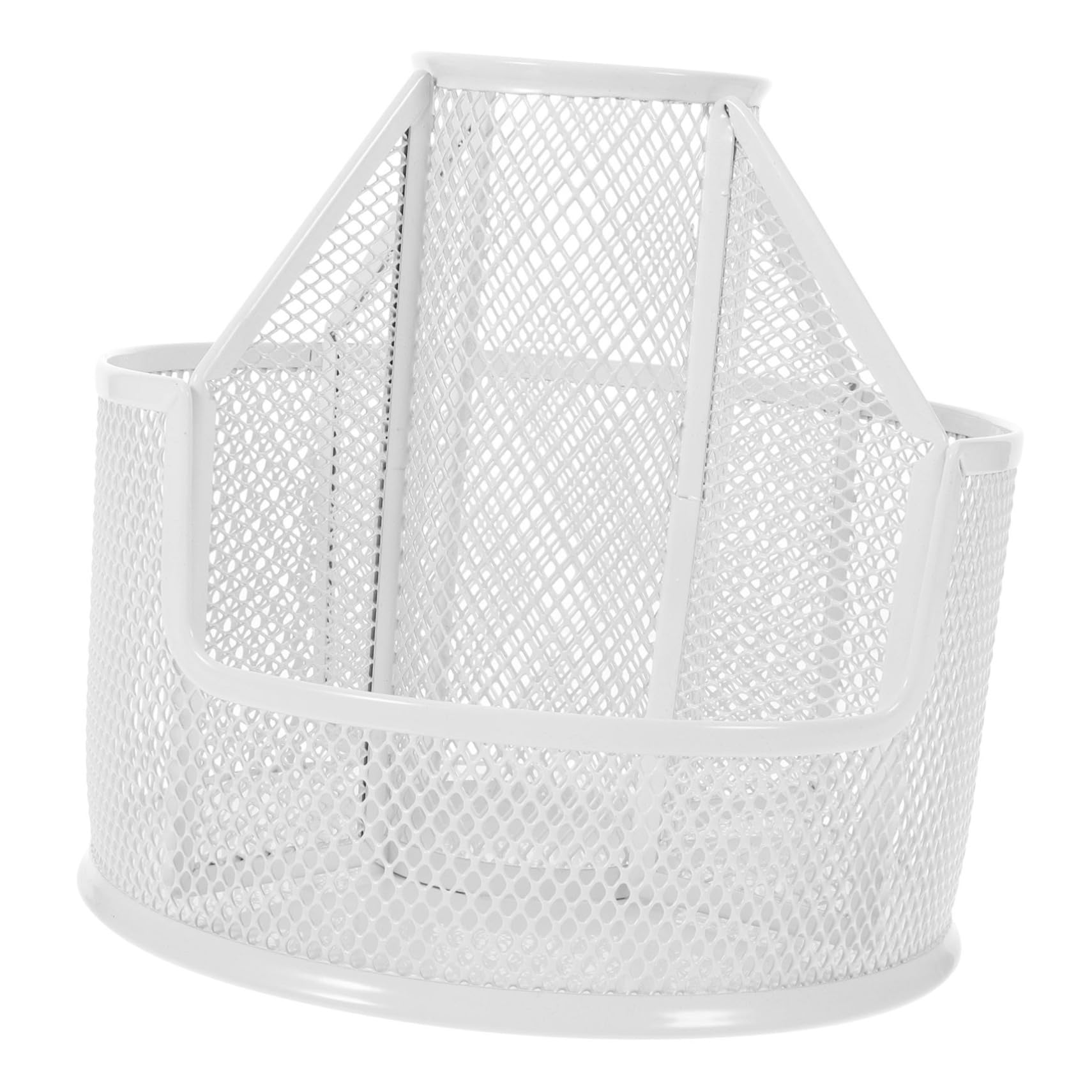 STOBOK Portapenne Rotante da Scrivania in Metallo Grande Capacità, Organizer Desktop Elegante per Decorazioni Scuola e Porta Pennelli Cosmetici 360 Gradi