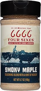 6666 Four Sixes Smoky Maple Seasoning, 6.7 Ounce