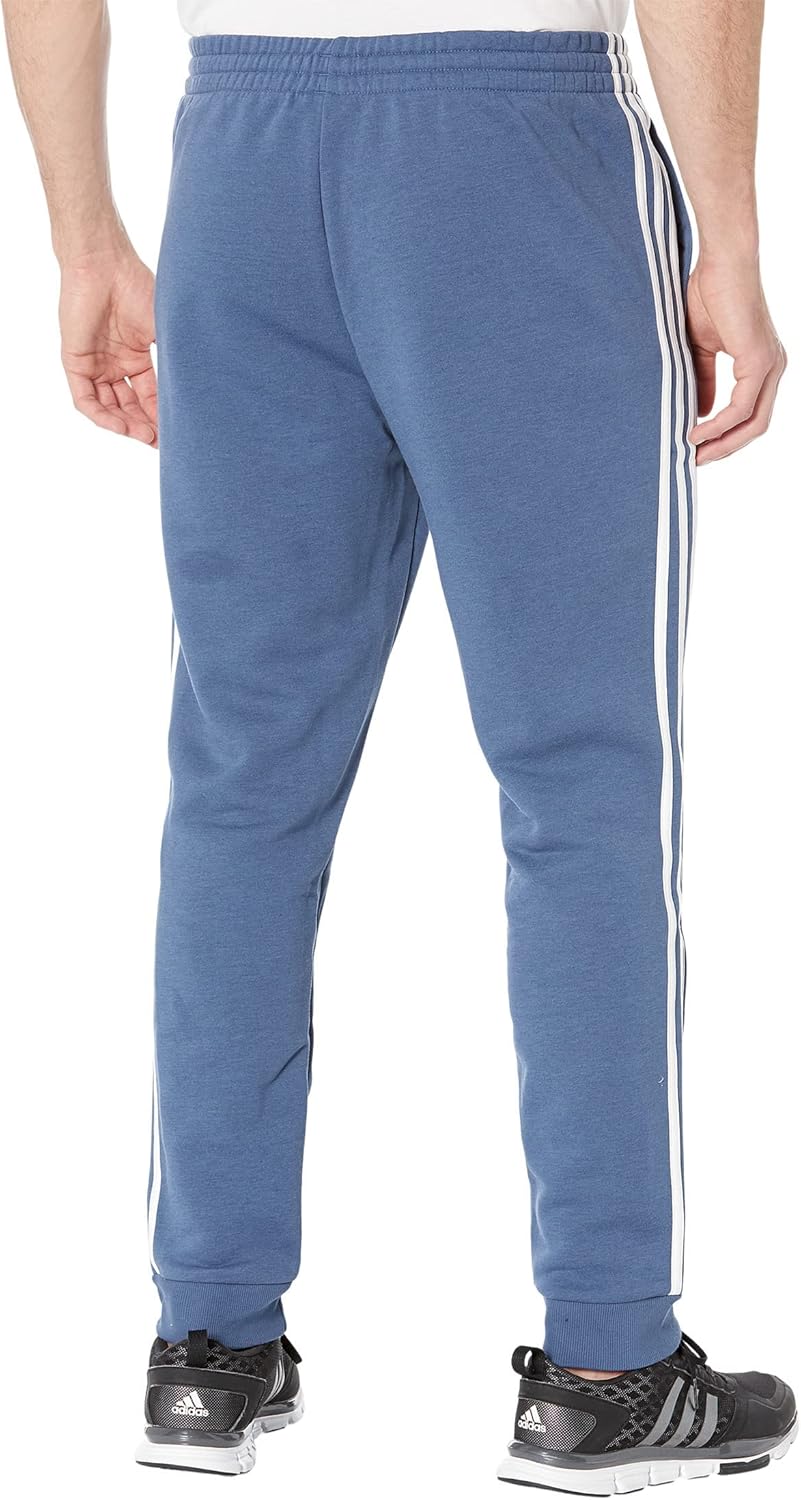 adidas Men's Essentials Fleece Tapered Cuff 3-Stripes Pants