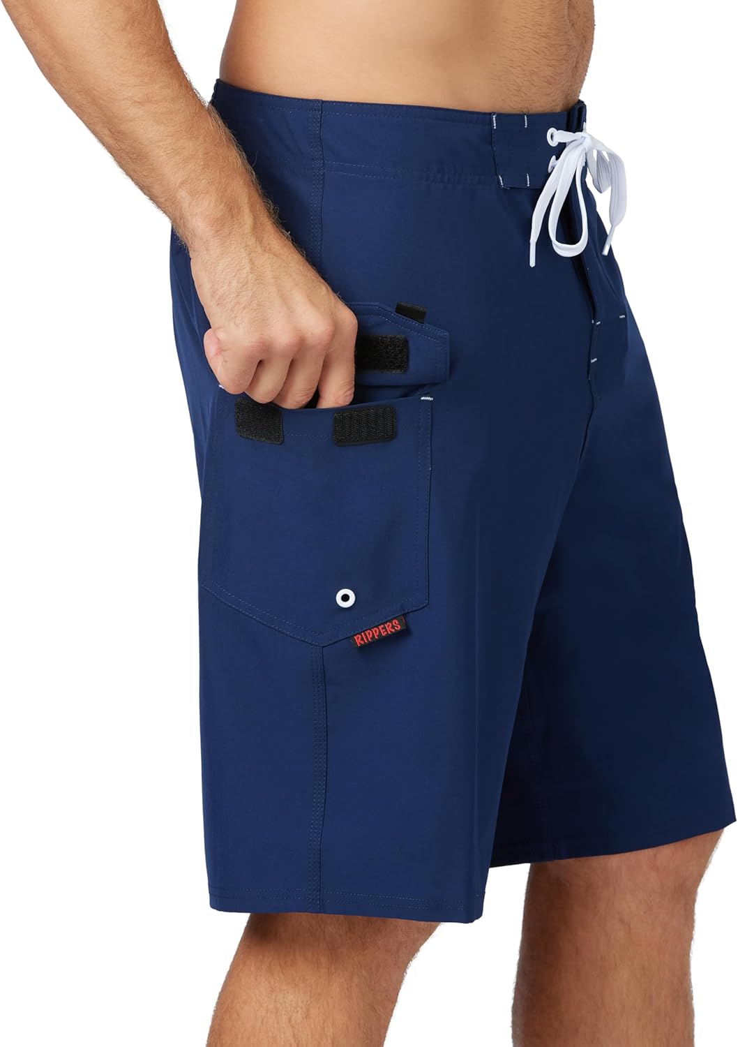 Maui Rippers Men's Lifeguard Uniform Swim Trunks Stretch Shorts 21" Outseam