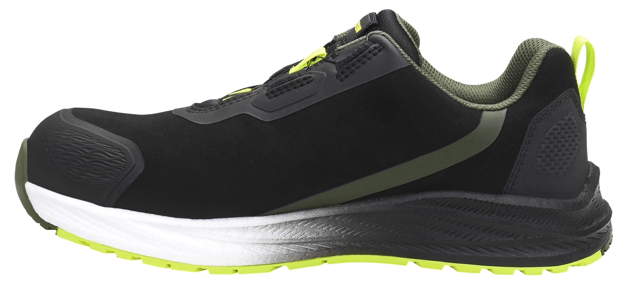 ELTEN Leevi XXNF BOA Black-Lime Low ESD S3S | Sicherheitsschuhe für Damen & Herren, Carbonkappe, leicht, atmungsaktiv