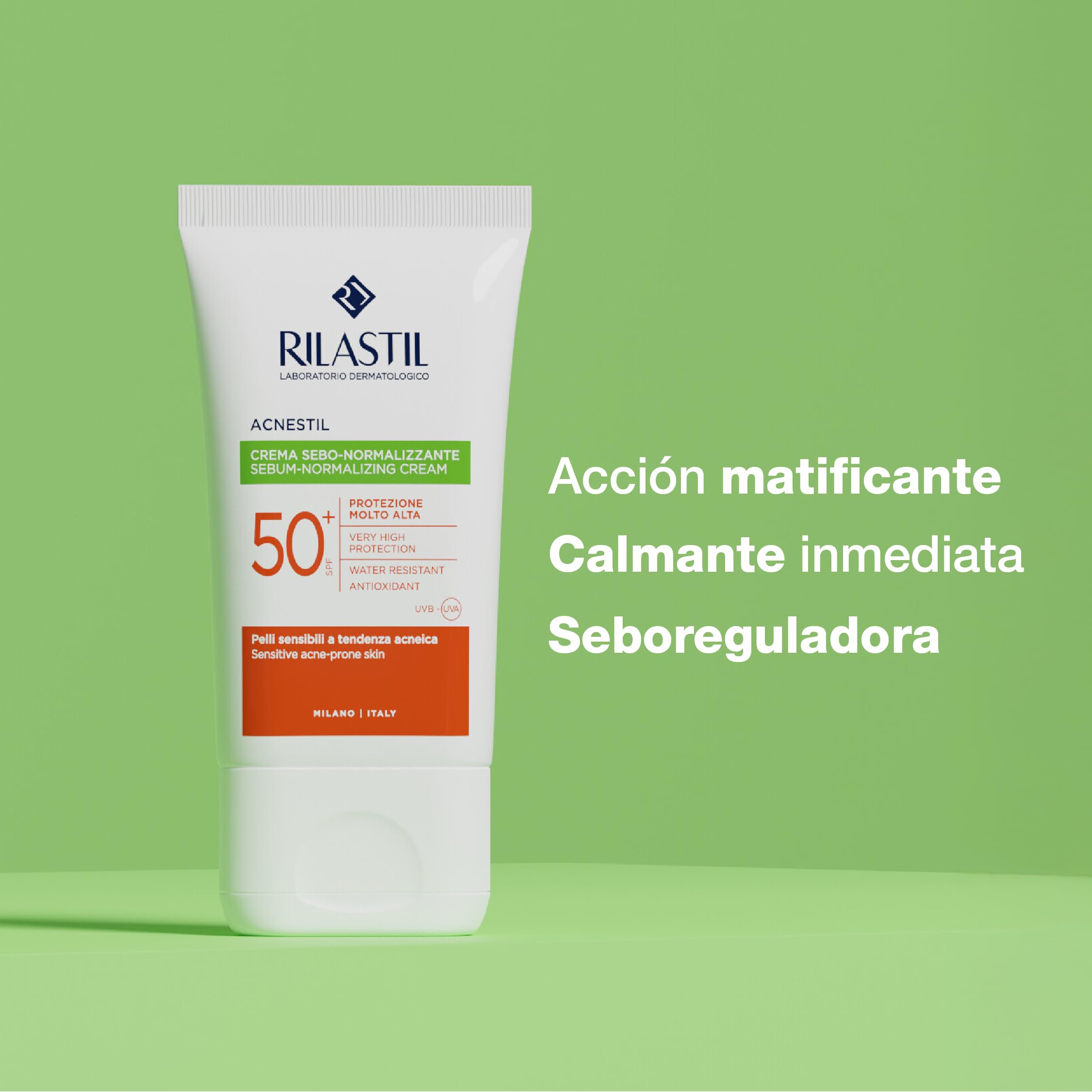 Rilasti Sun Sys Acnes F50 40M (Lot de 2)