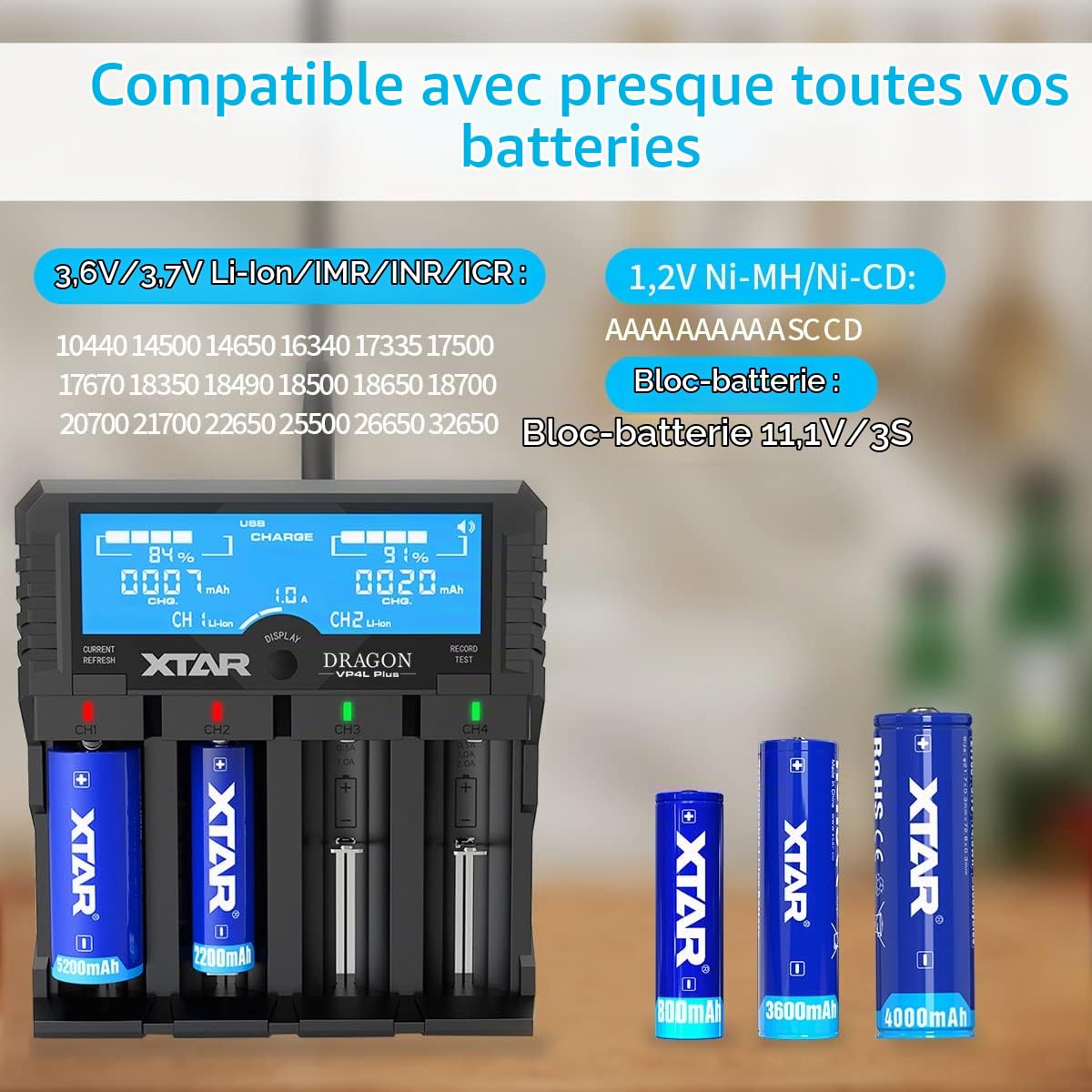 XTAR Chargeur VP4 Plus