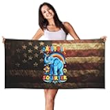 Ekkolikeit Quick Dry Beach Towel Daddy's Lil' Squirter for Swimming Pool Sports Camping Gym Yoga 25.5 x 55 Inch Vacation Women Men
