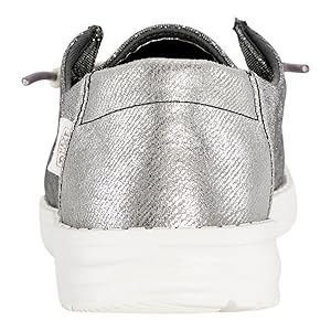 HEYDUDE Women's Wendy Metallic Sparkle Slip-On Shoes