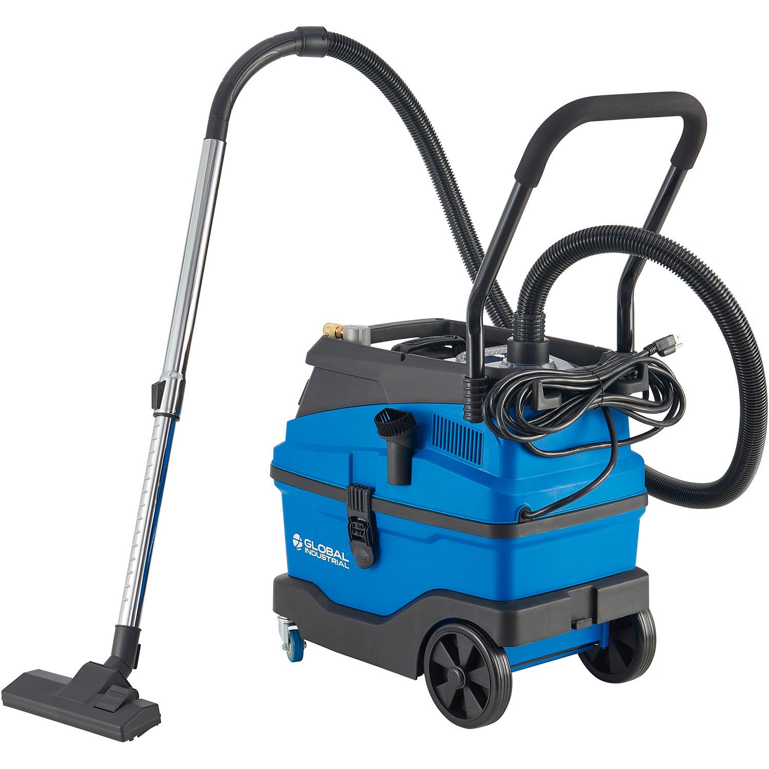 Global Industrial HEPA Wet/Dry Vacuum with Power Regulator & Air Tools Connector, 8 Gallon Capacity